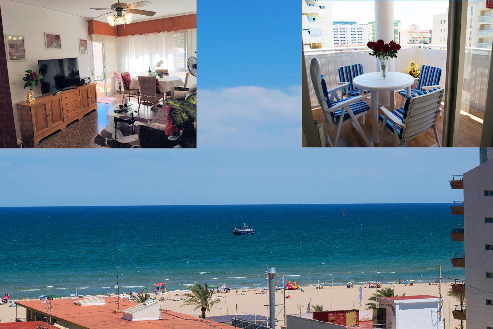 El Tiburon - Piso Con Espectaculares Vistas Al Mar - Solo Para Familias Ideal Para 4 Personas - Aire - Calefaccion - Ganador Award 2025, 2024, 2023, 2022 Playa de Gandia Exteriér fotografie