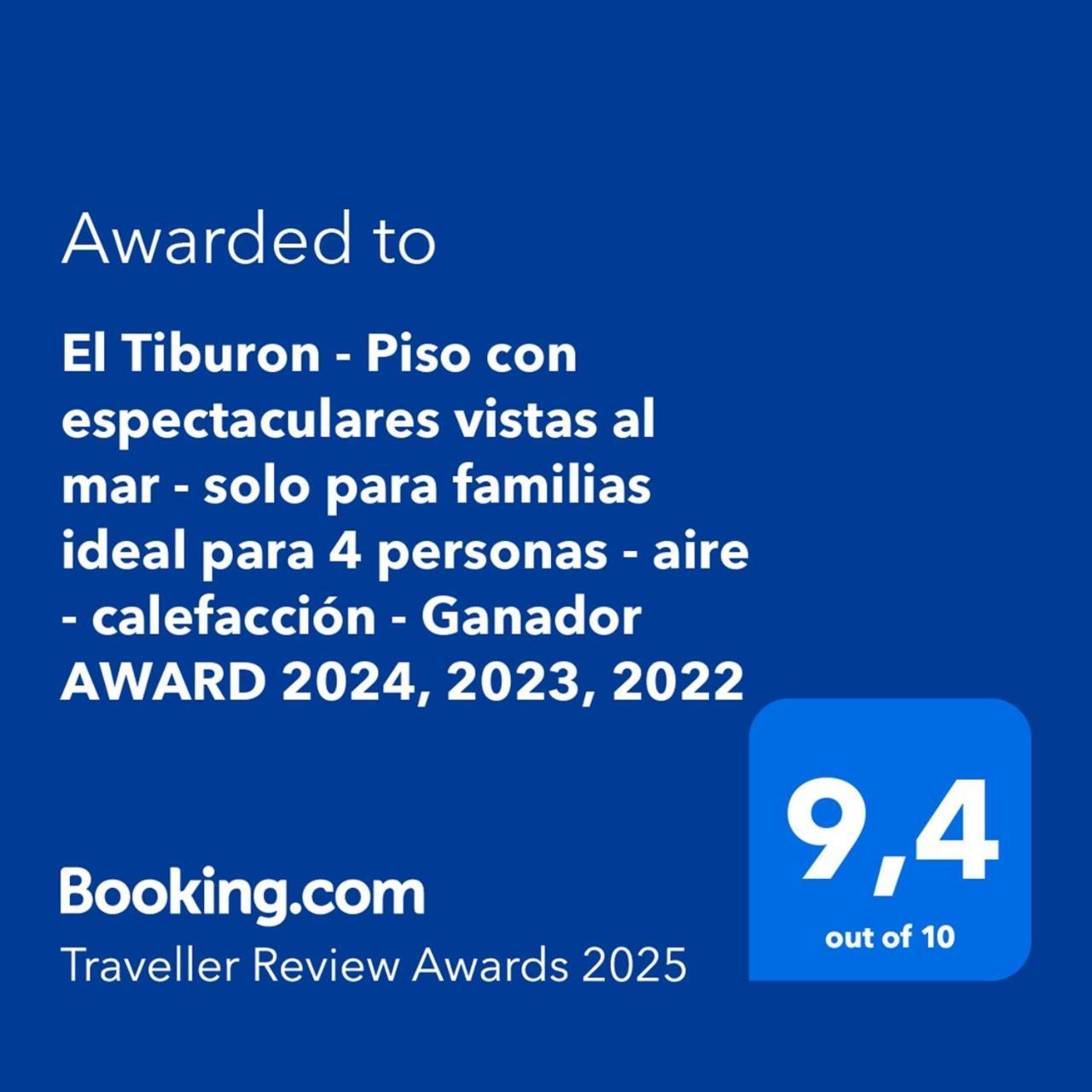 El Tiburon - Piso Con Espectaculares Vistas Al Mar - Solo Para Familias Ideal Para 4 Personas - Aire - Calefaccion - Ganador Award 2025, 2024, 2023, 2022 Playa de Gandia Exteriér fotografie